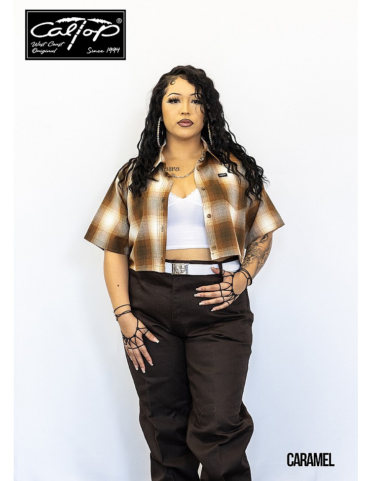 2000 S/S Girls Crop Tops : CARAMEL